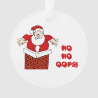Santa Stuck in  Chimney Ho Ho Oops!