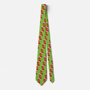 Santa Sugar Skull Tie