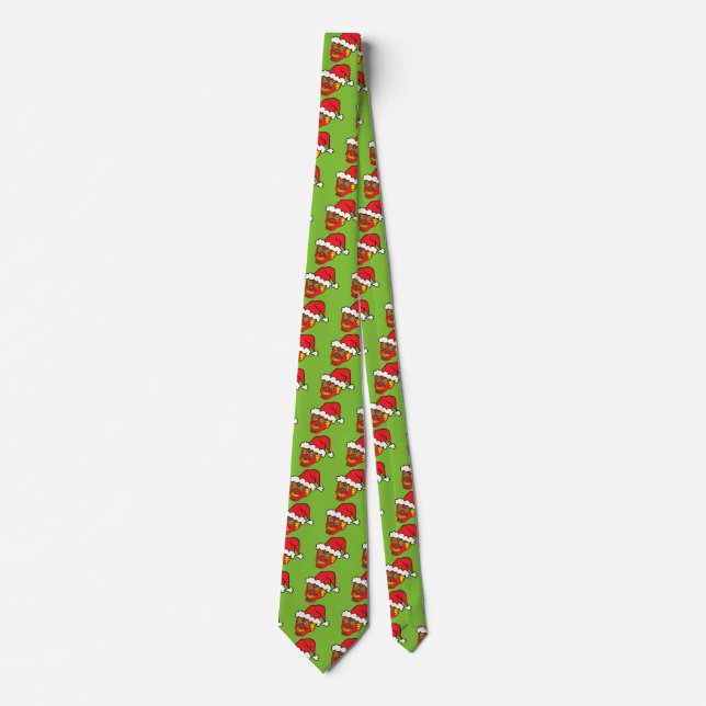 Santa Sugar Skull Tie (Front)
