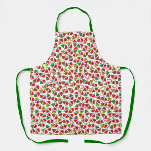 Santa Sugar Skulls Apron