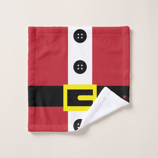 Santa Suit Bath Towel Set (Wash Cloth)
