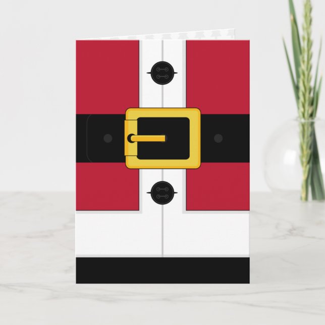 Santa Suit Christmas Card (Front)