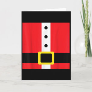 Santa Suit Christmas Costume Funny Cute _1 Card