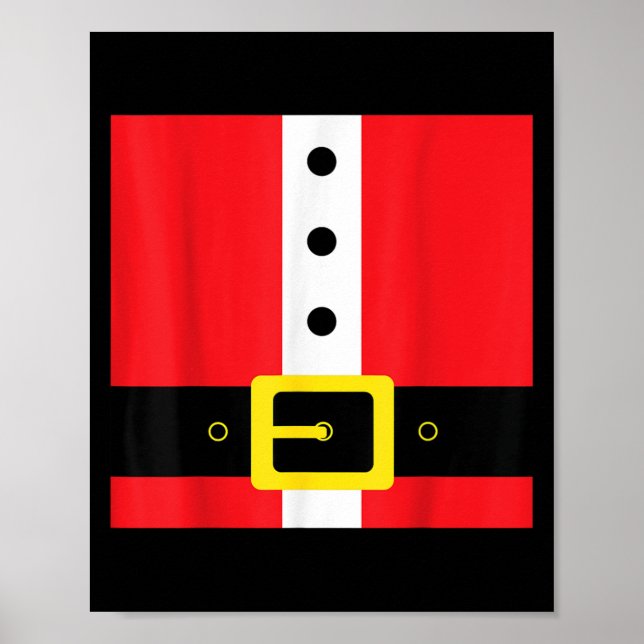 Santa Suit Christmas Funny Cute  Poster (Front)