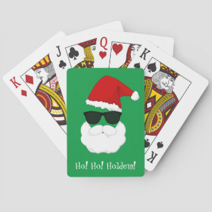 Santa Sunglasses Personalise Playing Cards