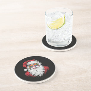 Santa Sunglasses Pride Christmas Pajama X-mas Gay Coaster