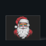 Santa Sunglasses Pride Christmas Pajama X-mas Gay Holiday Card<br><div class="desc">Santa Sunglasses Pride Christmas Pajama X-mas Gay</div>