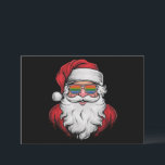 Santa Sunglasses Pride Christmas Pajama X-mas Gay Holiday Card<br><div class="desc">Santa Sunglasses Pride Christmas Pajama X-mas Gay</div>