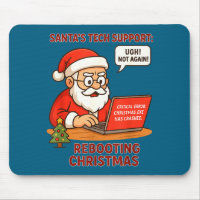 Santa Support s Rebooting Humor Tech Computer Joke