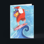 Santa Surfing christmas card<br><div class="desc">Santa Surfing Card  


com</div>