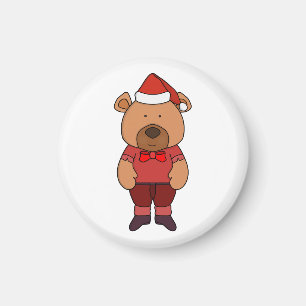 Santa sweet bear magnet