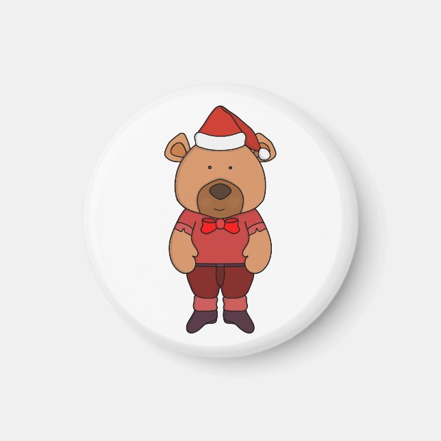 Santa sweet bear magnet (Front)