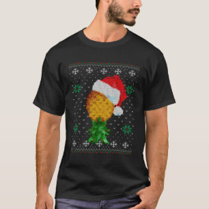 Santa Swinger Upside Down Eapple Ugly Pattern T-Shirt