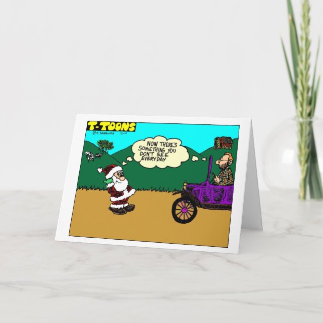 Santa T Holiday Card (Front)