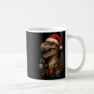 Santa T-rex Christmas Funny Dinosaur Holiday  Coffee Mug