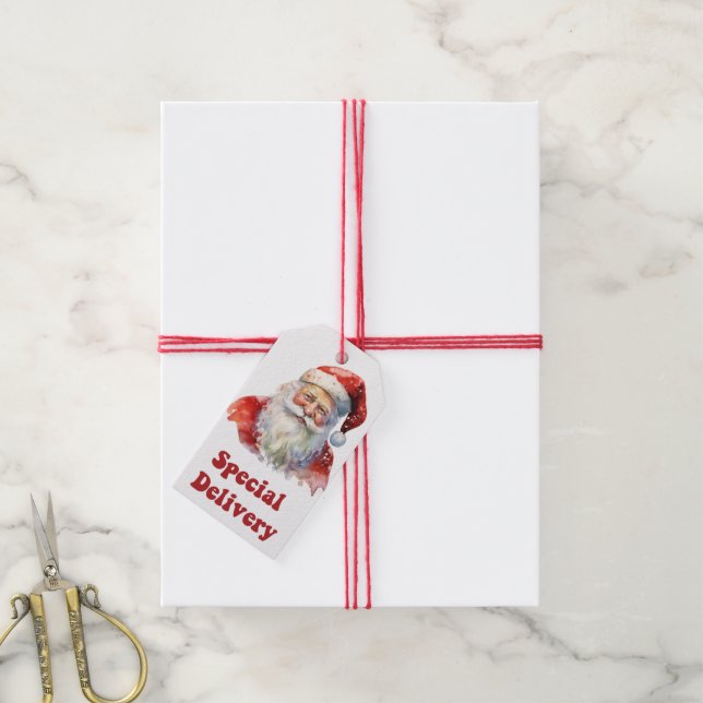 Santa tags for your Christmas gifts! (With Twine)