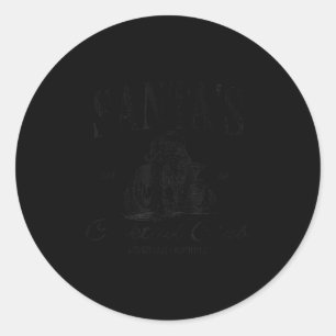 Santa Tail Club Christmas Espresso Martini Dirty M Classic Round Sticker