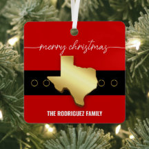 Santa Texas Belt Buckle Christmas