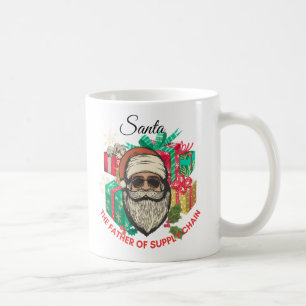 Santa, the father and founder of supply chain coffee mug