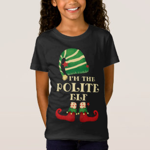 Santa The Polite Elf Christmas Matching Family Cow T-Shirt
