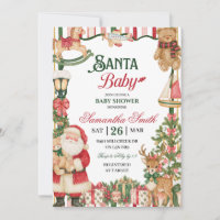 Santa Theme Santa Baby Baby Shower