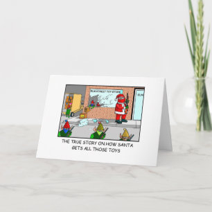 SANTA THIEF HOLIDAY CARD