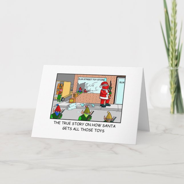 SANTA THIEF HOLIDAY CARD (Front)