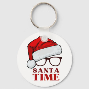 Santa Time  Key Ring
