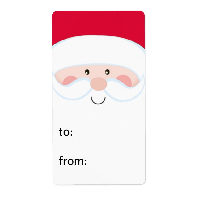 Santa To From Gift Tags (Front)