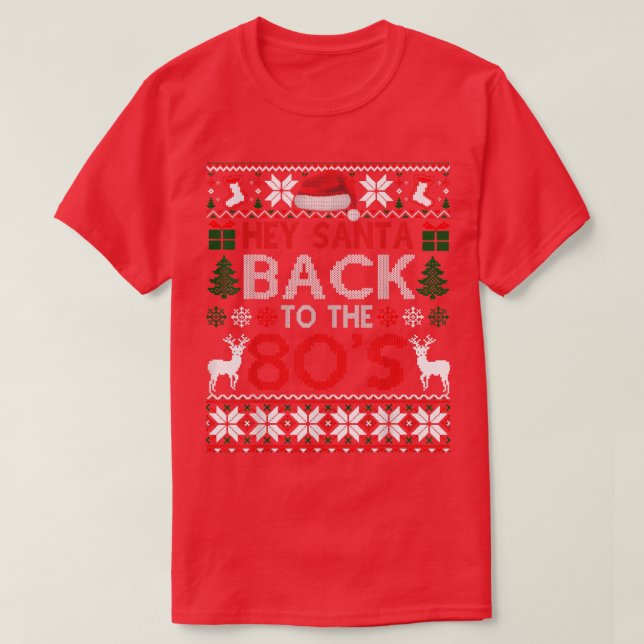 Santa To The 80s Ugly Christmas Sweater 479 (Design Front)