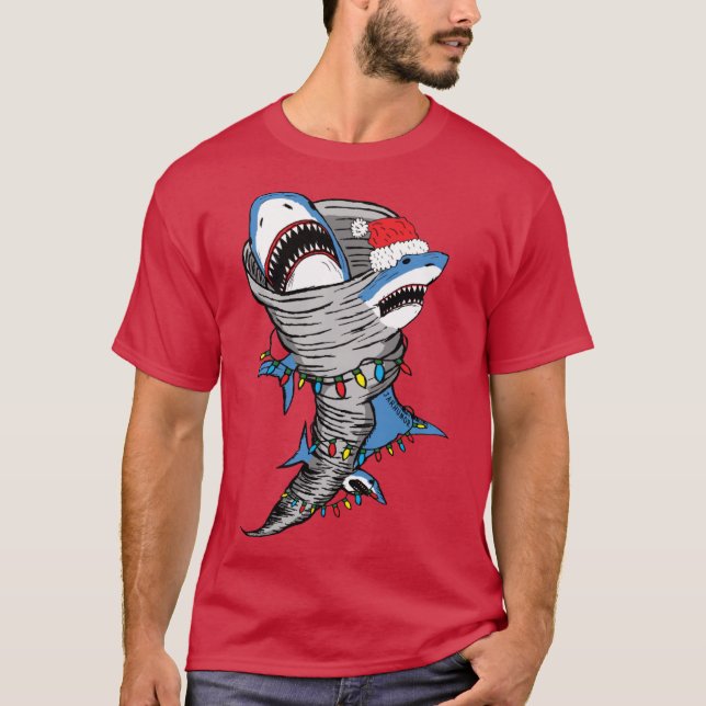 Santa Tornado Oversized T-Shirt (Front)