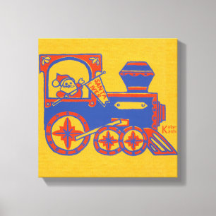 Santa Train Canvas Print