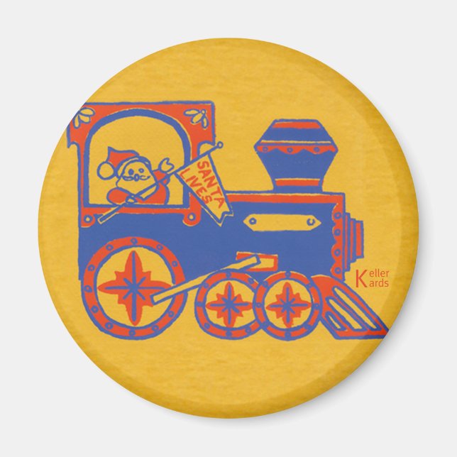 Santa Train Magnet (Front)