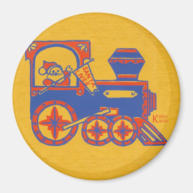 Santa Train Magnet (Front)