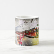 Santa Train Mug, Christmas Mug, Christmas Train
