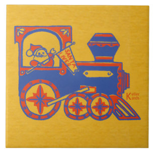 Santa Train Tile
