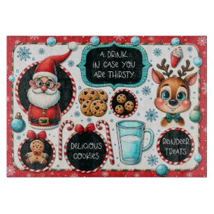 Santa Treat Board for Milk, Cookies & Reindeer
