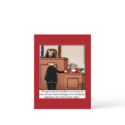 Santa Trial Humour Christmas Postcard