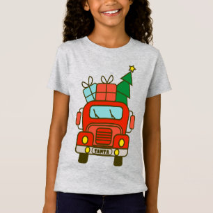 Santa truck front view Merry Christmas T-Shirt