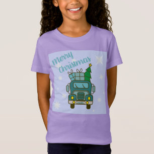 Santa truck front view Merry Christmas T-Shirt