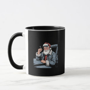 Santa Truck Rigging Funny Truck Driver Christmas Mug