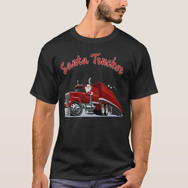 Santa Trucker  T-Shirt (Front)