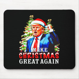 Santa Trump 45-47 Xmas Pyjamas Make Christmas Grea Mouse Mat