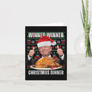 Santa Trump Christmas Humour Funny Trump Xmas 4  Card