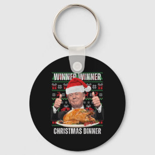 Santa Trump Christmas Humour Funny Trump Xmas 4  Key Ring