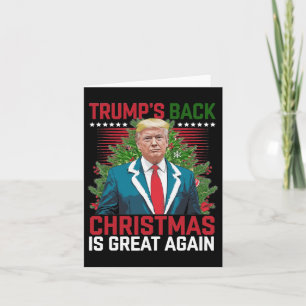 Santa Trump Dance Make Christmas Great Again Ugly Card