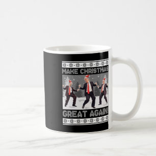 Santa Trump Dance Make Christmas Great Again Ugly  Coffee Mug