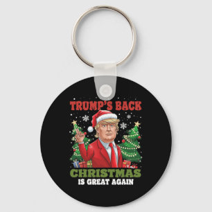 Santa Trump Dance Make Christmas Great Again Ugly  Key Ring