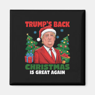 Santa Trump Dance Make Christmas Great Again Ugly Magnet