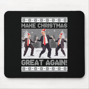 Santa Trump Dance Make Christmas Great Again Ugly  Mouse Mat